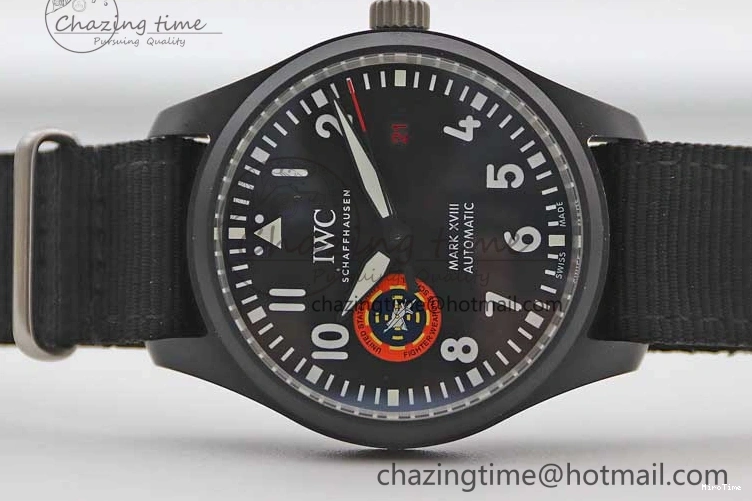 MIROTIME 0407 Mark XVIII ‘TOPGUN SFTI’ Ceramic M+F Best Edition Black Dial on Black Nylon Strap A MultiPurpose 7047